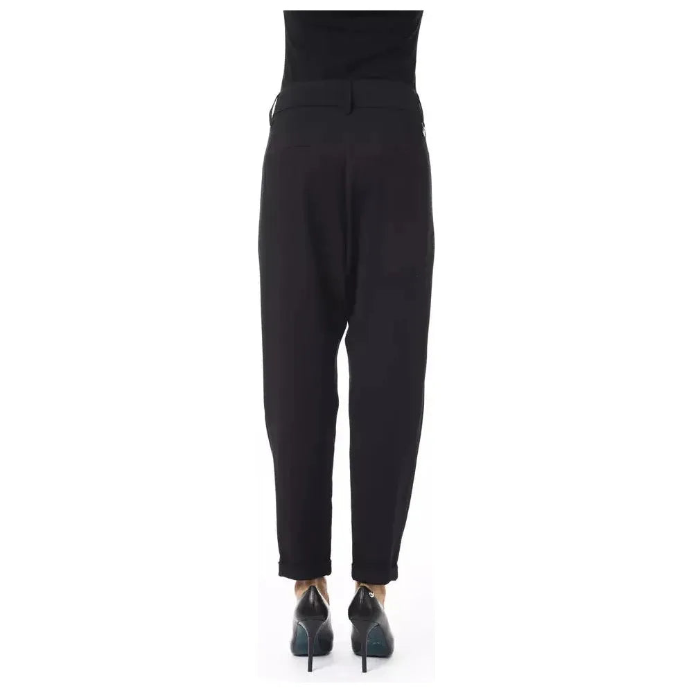 BYBLOS Black Polyester Women Pant BY-17629-IT44|L