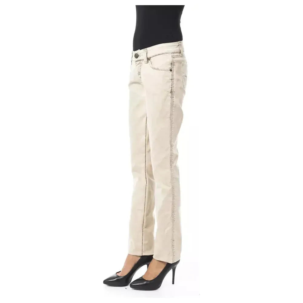 BYBLOS Beige Cotton Jeans Denim