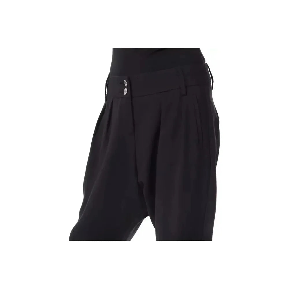 BYBLOS Black Polyester Women Pant BY-17629-IT44|L