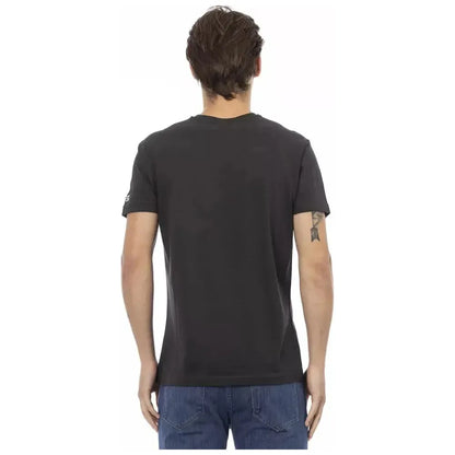 Trussardi Action Black Cotton Men T-Shirt