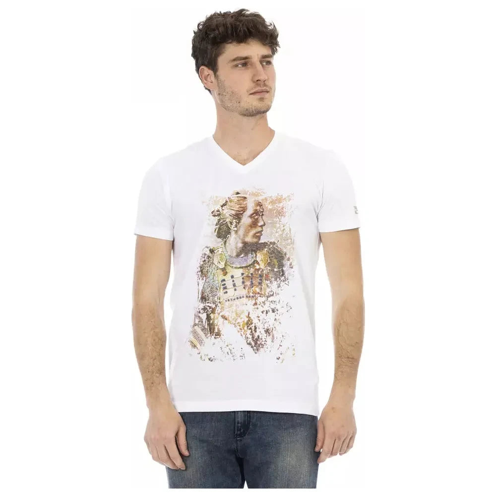 Trussardi Action White Cotton T-Shirt
