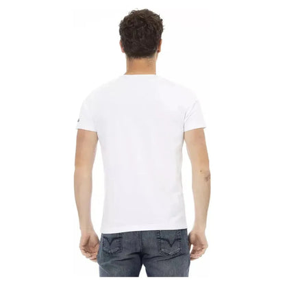 Trussardi Action White Cotton Men T-Shirt