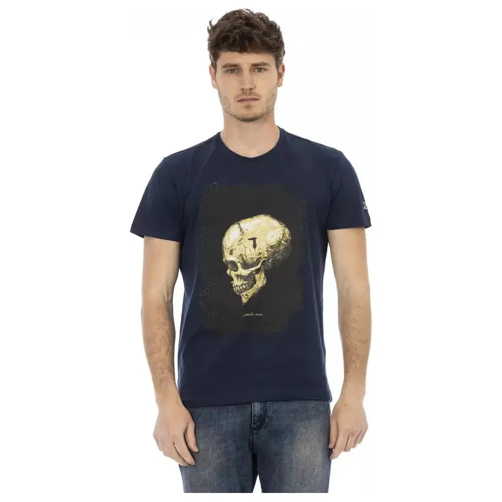 Trussardi Action Blue Cotton T-Shirt
