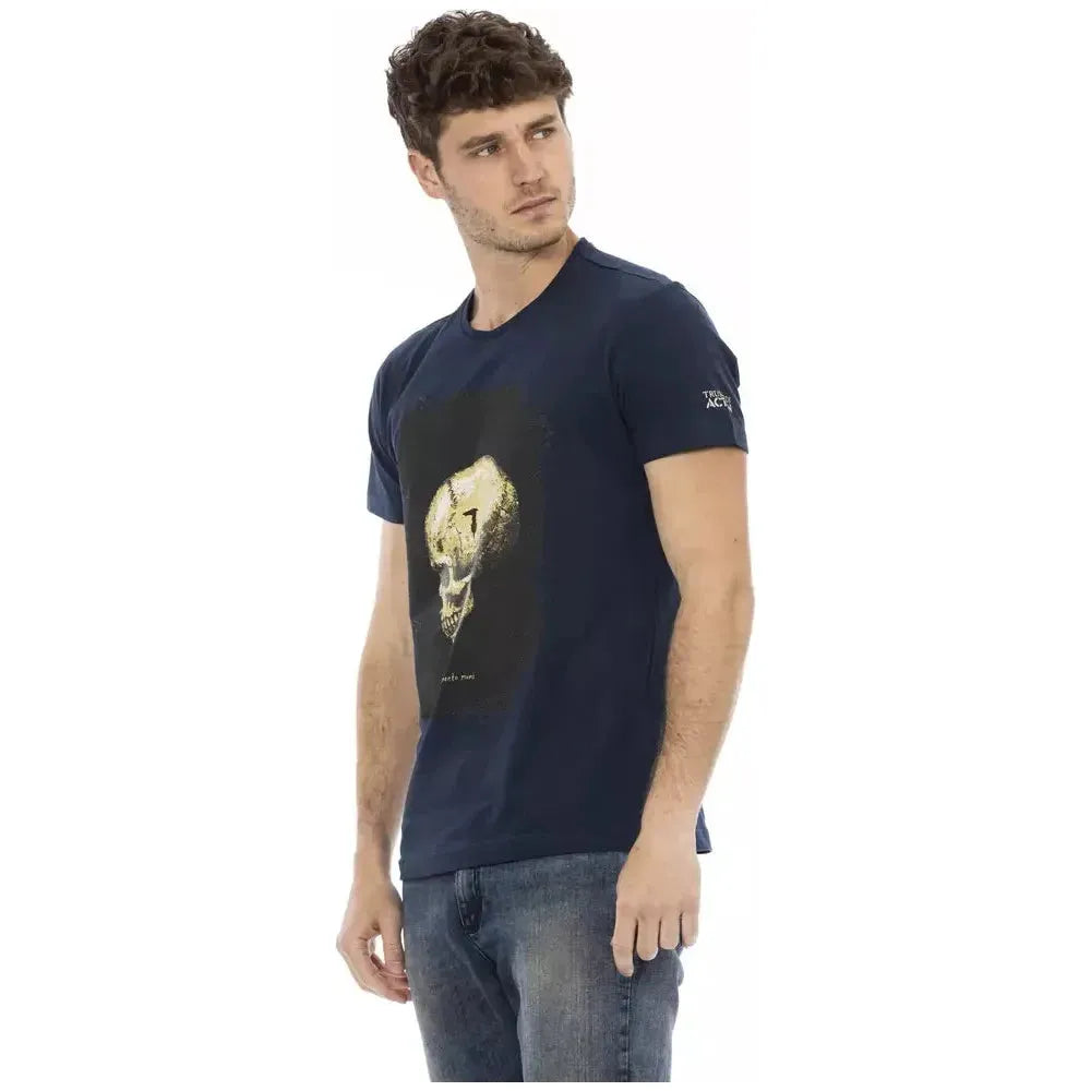Trussardi Action Blue Cotton T-Shirt