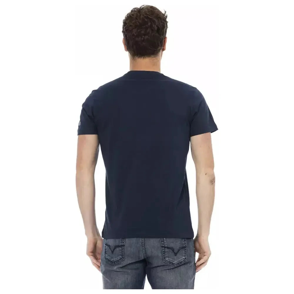 Trussardi Action Blue Cotton T-Shirt