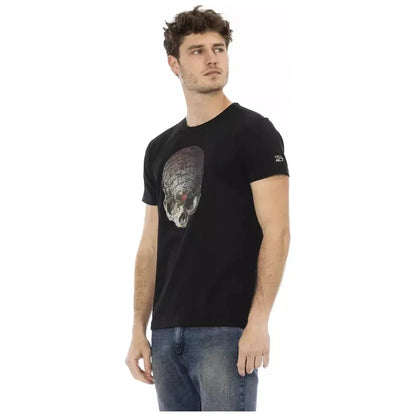 Trussardi Action Black Cotton Men T-Shirt