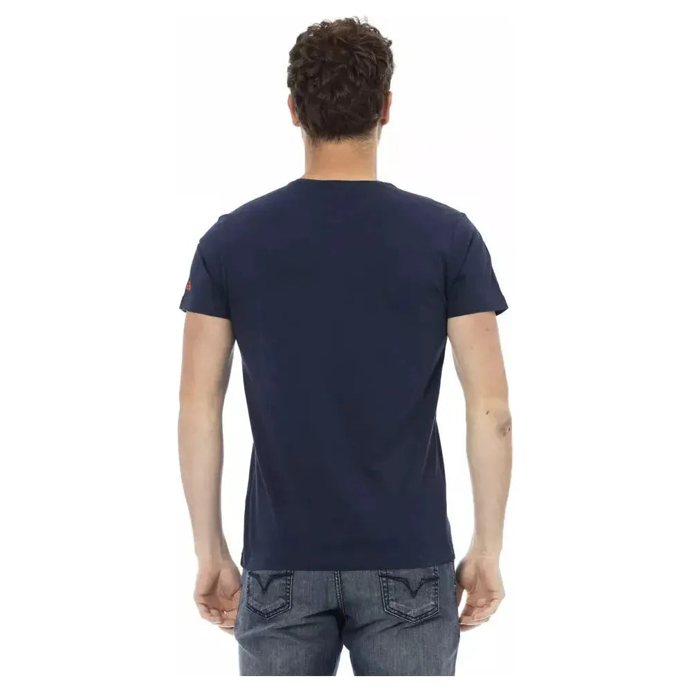 Trussardi Action Blue Cotton T-Shirt