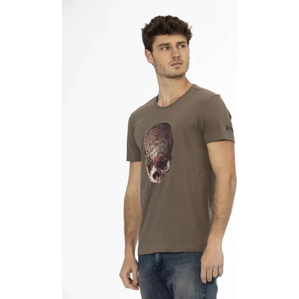 Trussardi Action Brown Cotton T-Shirt