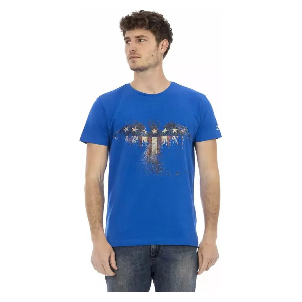 Trussardi Action Blue Cotton T-Shirt