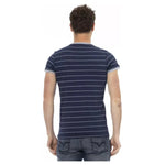 Trussardi Action Blue Cotton Men T-Shirt TR-22772-L