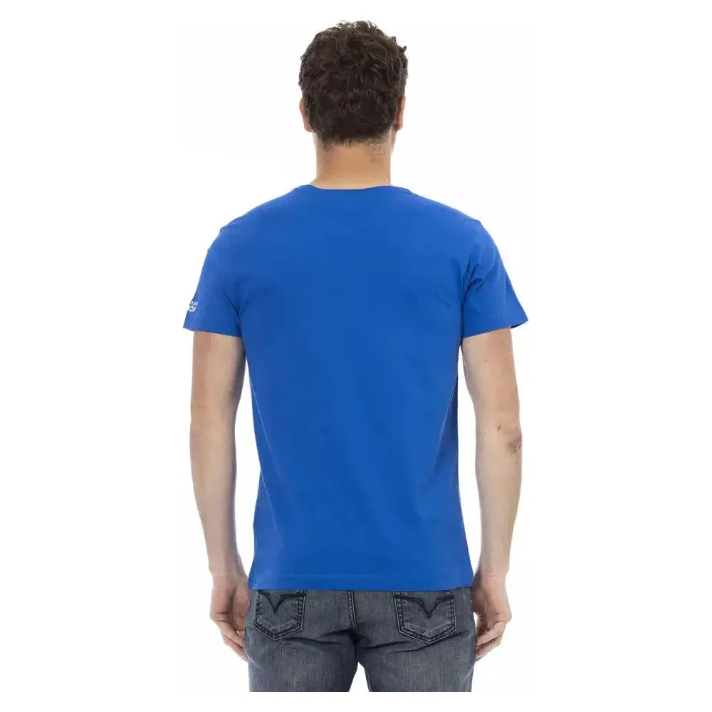 Trussardi Action Blue Cotton T-Shirt