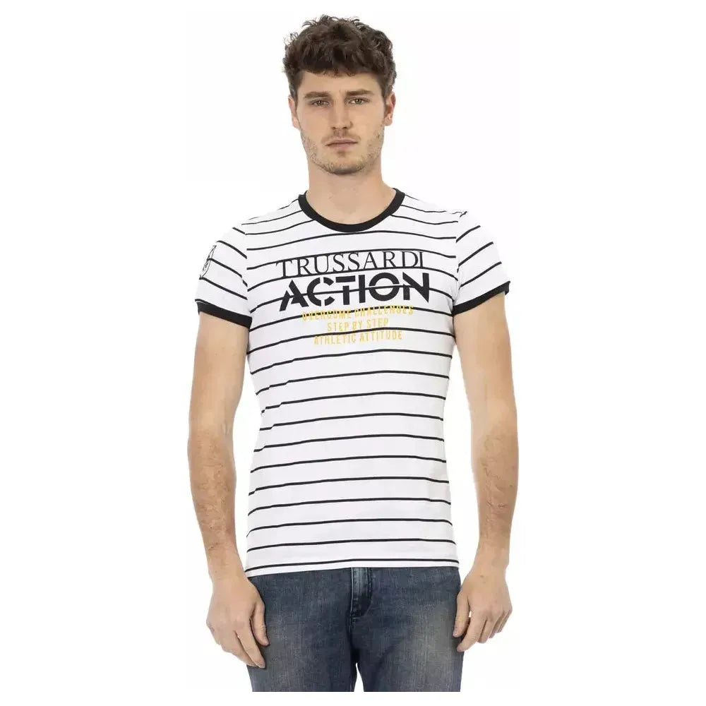 Trussardi Action White Cotton T-Shirt