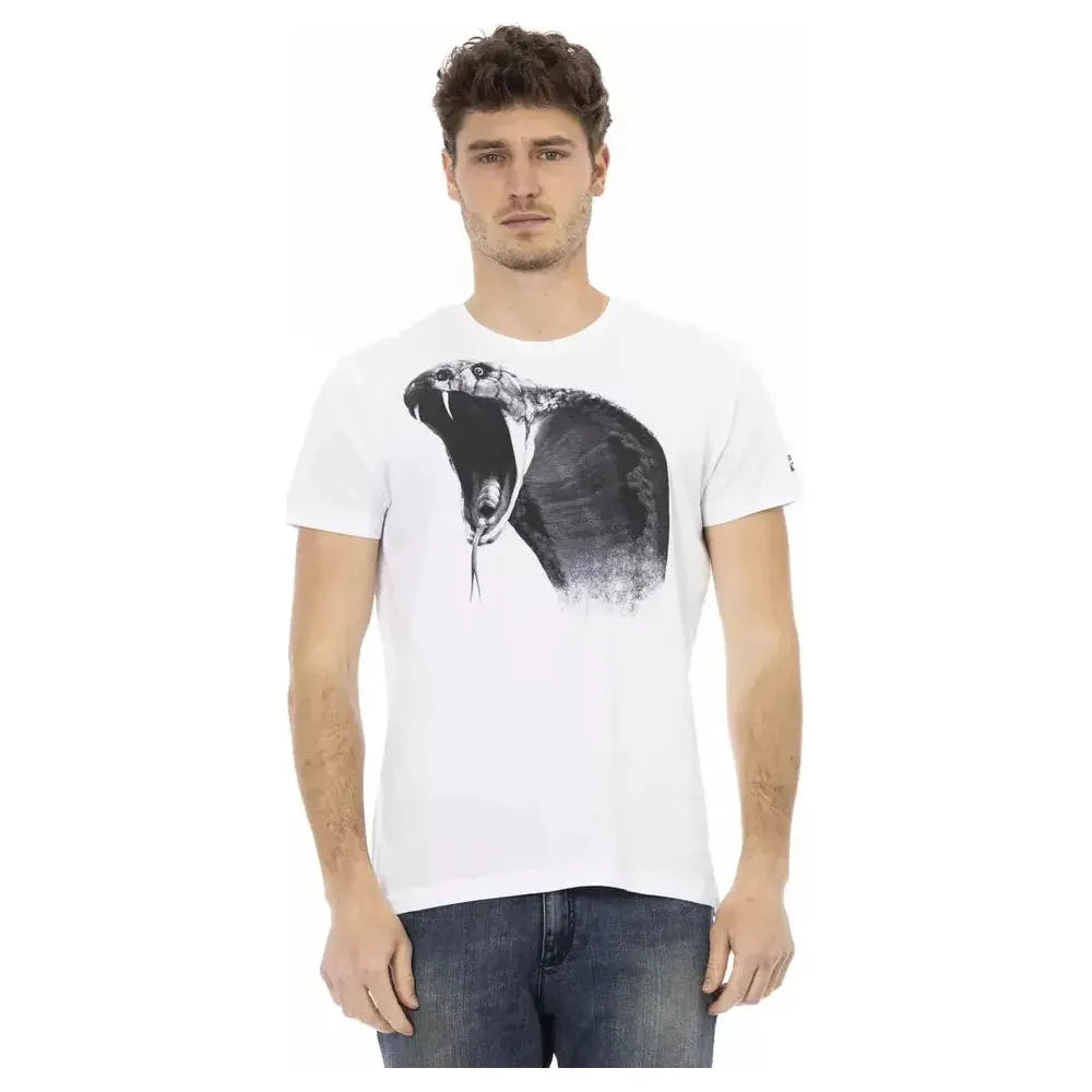 Trussardi Action White Cotton T-Shirt