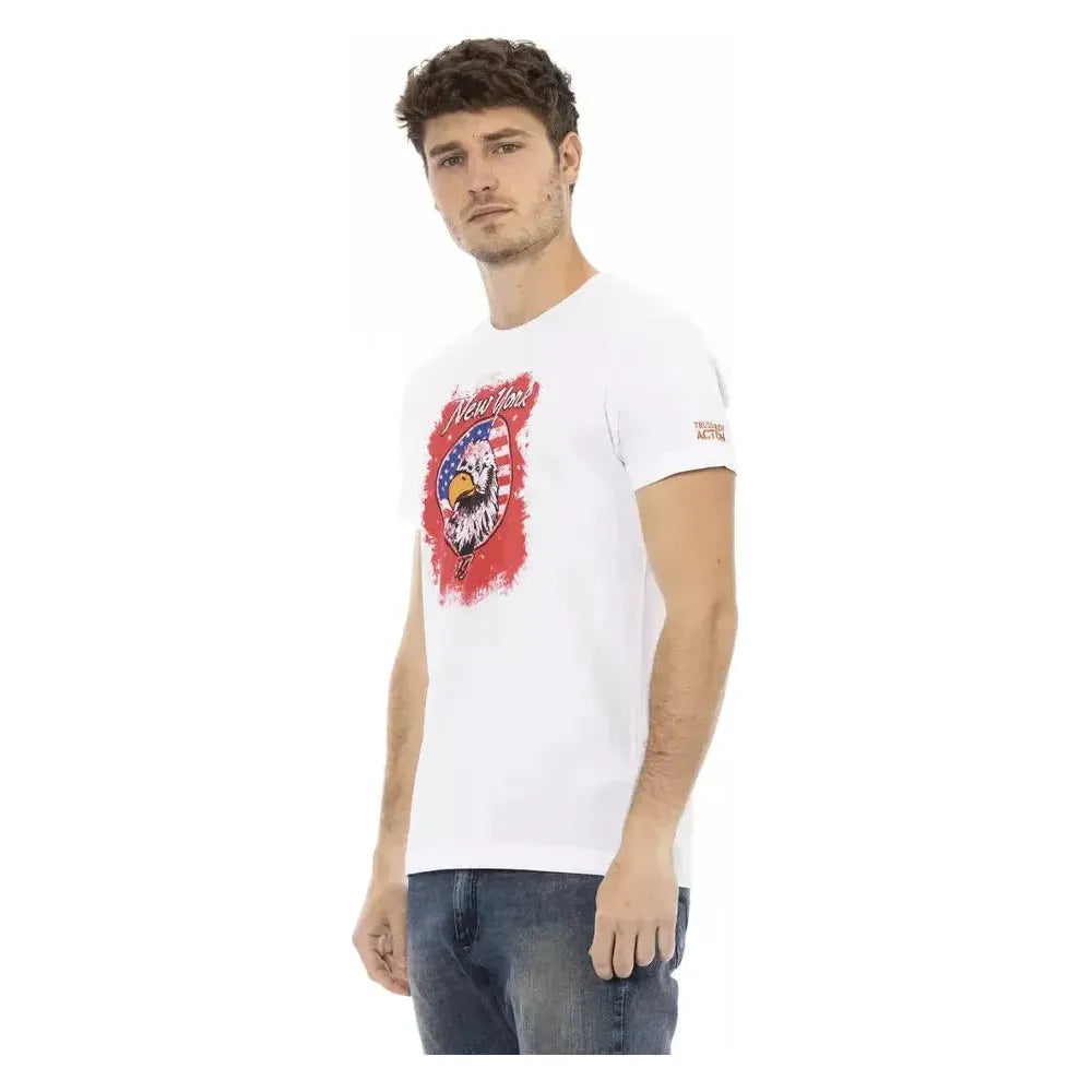 Trussardi Action White Cotton T-Shirt