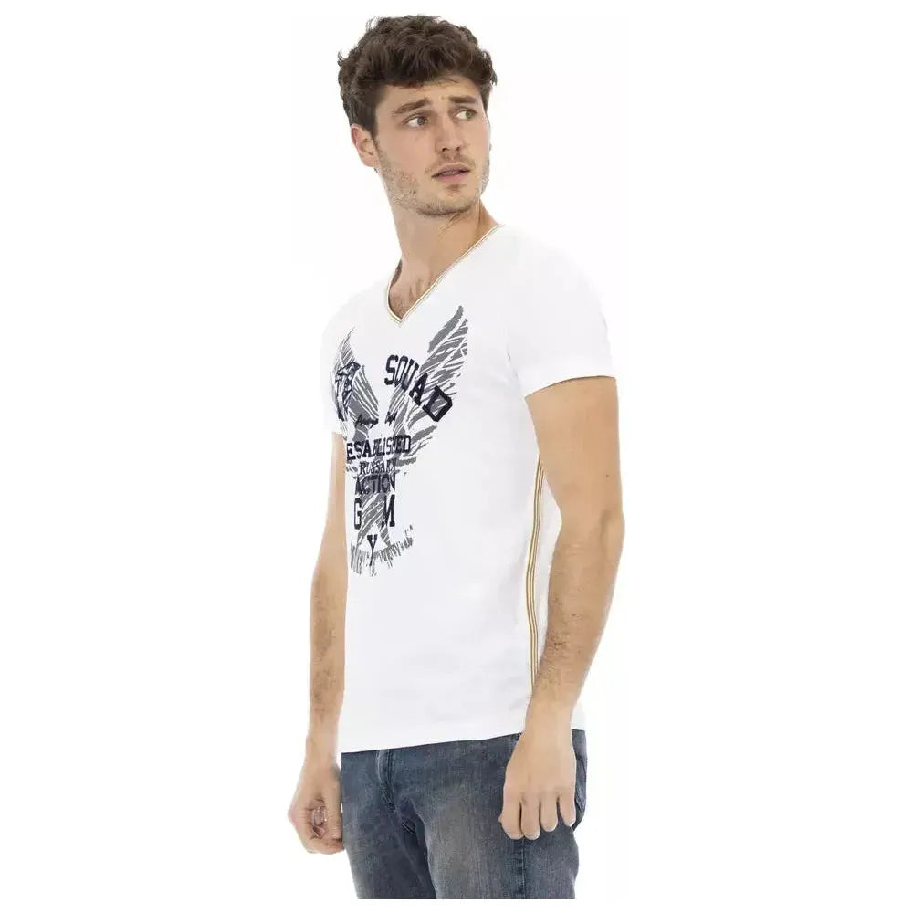 Trussardi Action White Cotton T-Shirt