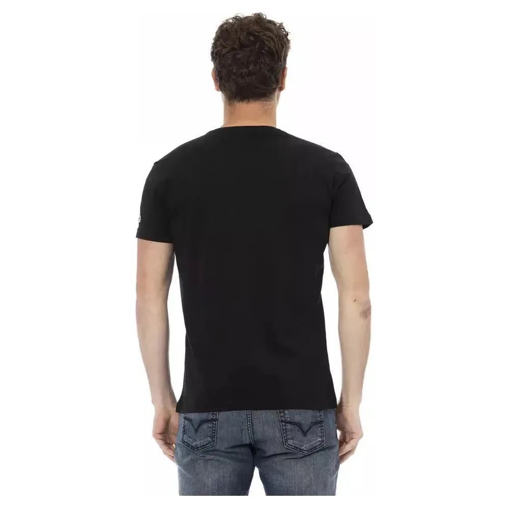 Trussardi Action Black Cotton Men T-Shirt