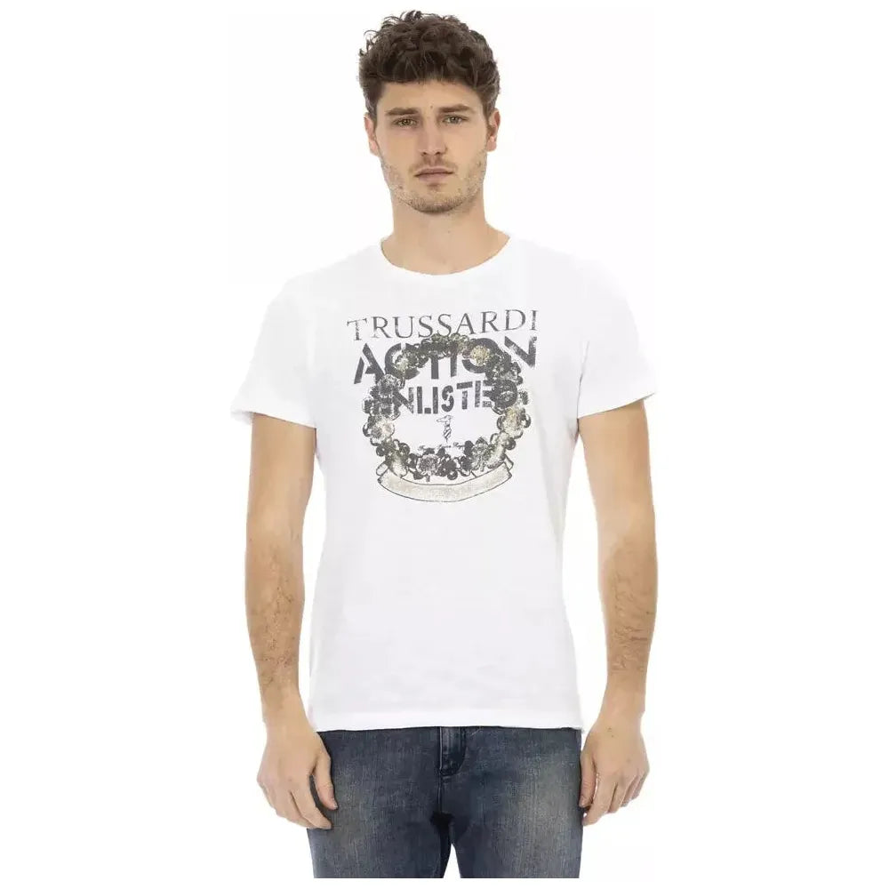 Trussardi Action White Cotton T-Shirt