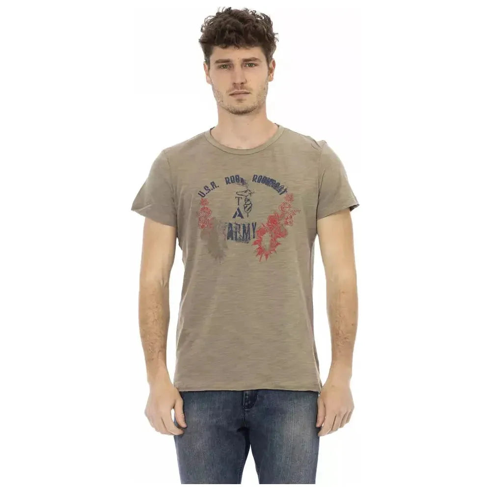 Trussardi Action Green Cotton T-Shirt
