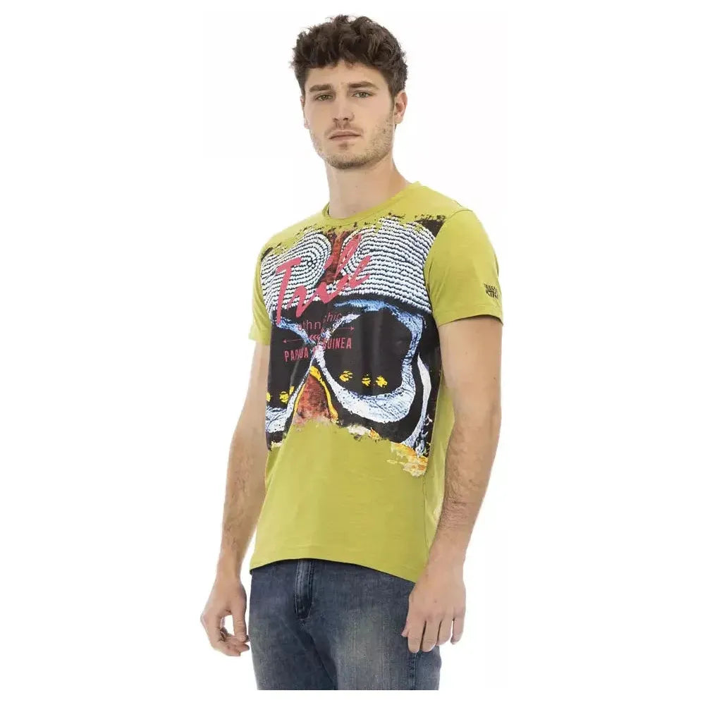 Trussardi Action Green Cotton Men's T-Shirt