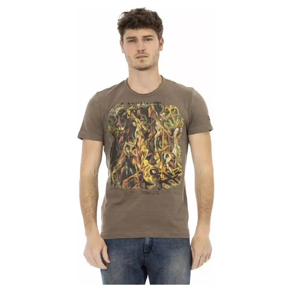 Trussardi Action Brown Cotton T-Shirt