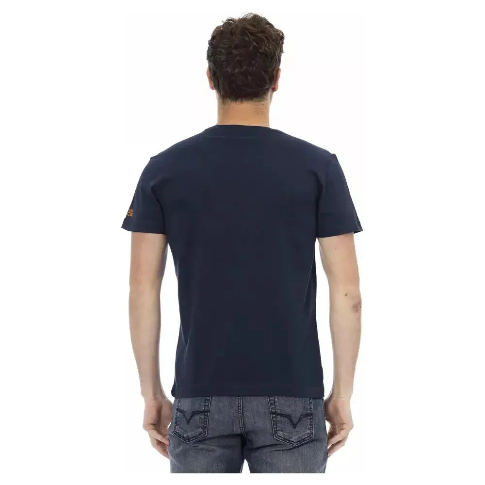 Trussardi Action Blue Cotton T-Shirt
