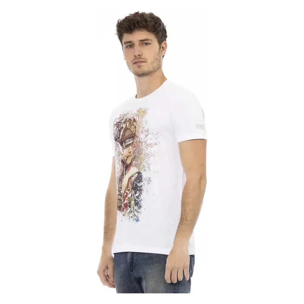 Trussardi Action White Cotton T-Shirt