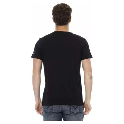 Trussardi Action Black Cotton Men T-Shirt