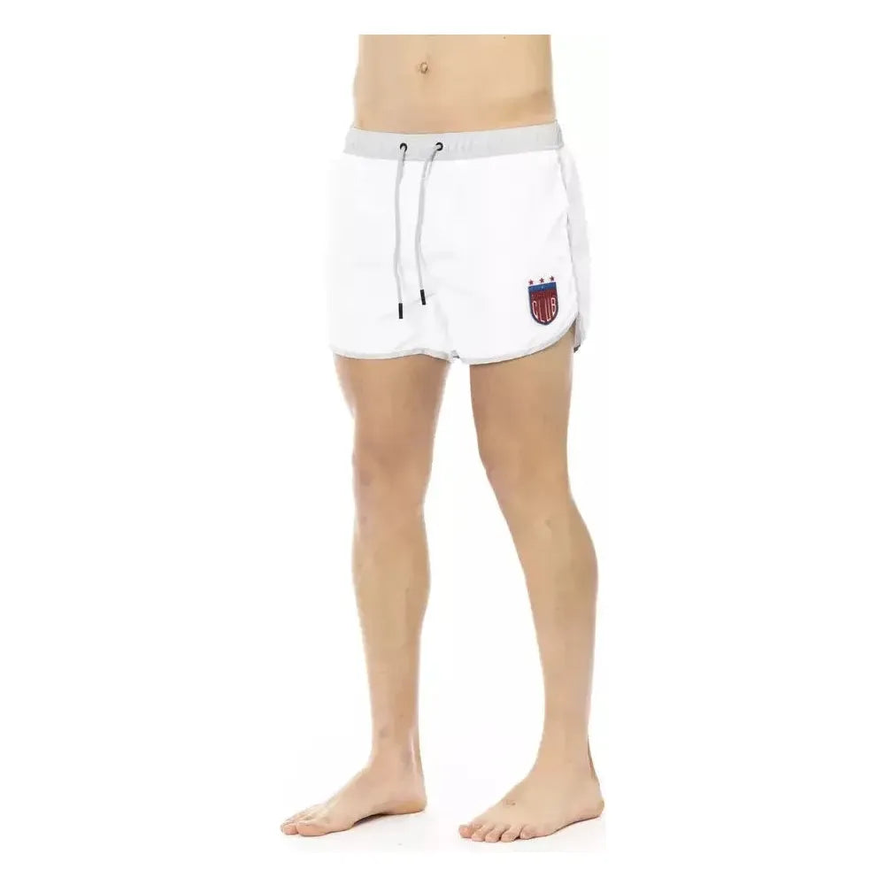 Bikkembergs White Polyester Men Swim Short