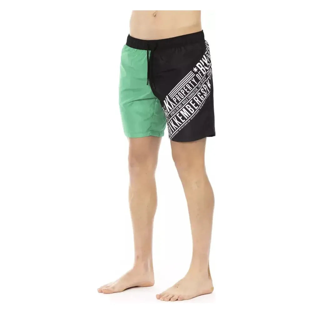Bikkembergs Green Polyester Men's Swim Short