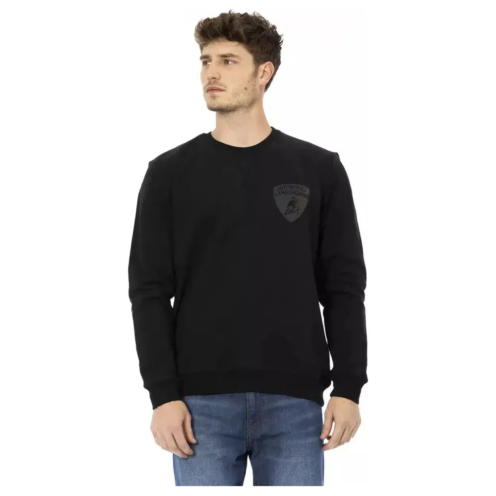 Automobili Lamborghini Black Cotton Men Sweater AU-22636-XL