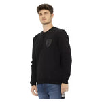 Automobili Lamborghini Black Cotton Men Sweater AU-22636-XL