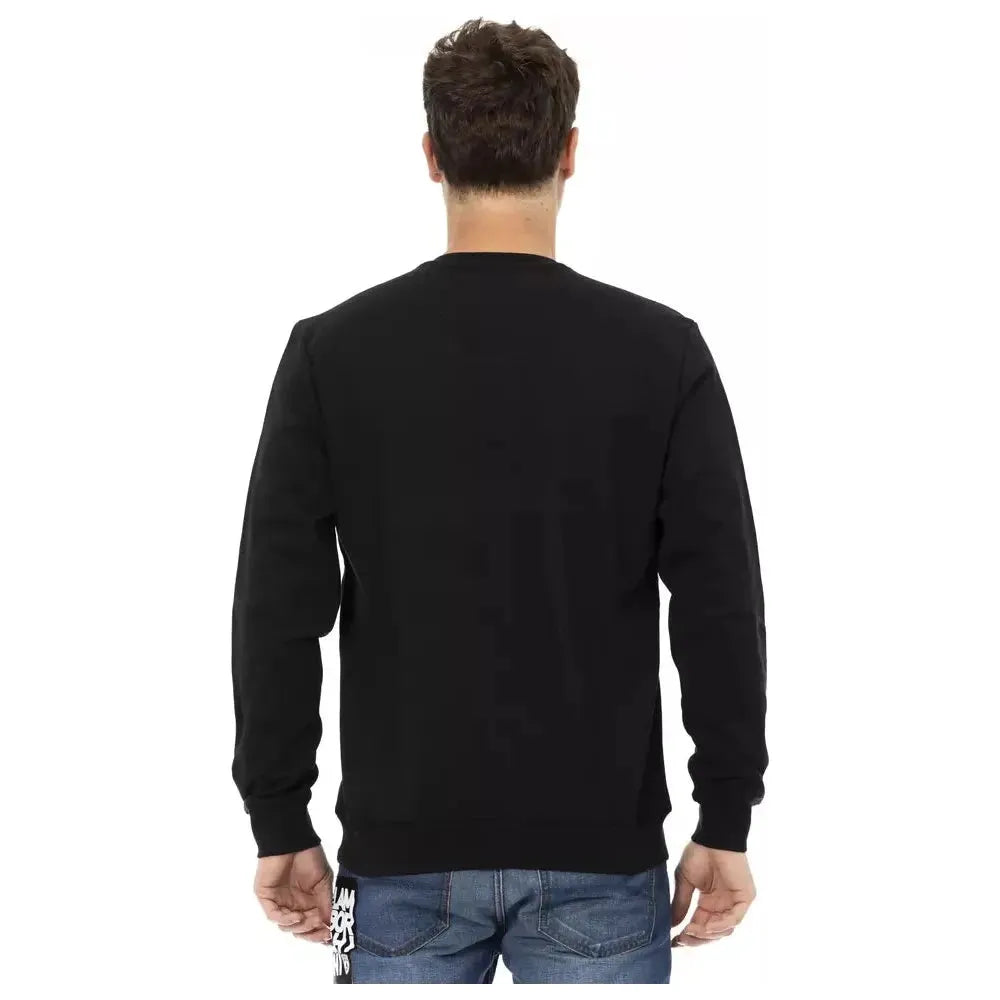 Automobili Lamborghini Black Cotton Men Sweater AU-22635-S