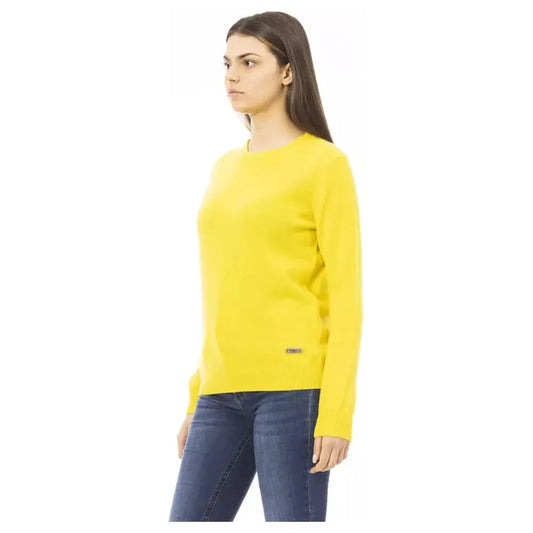 Baldinini Trend Yellow Wool Women Sweater BA-22514-S
