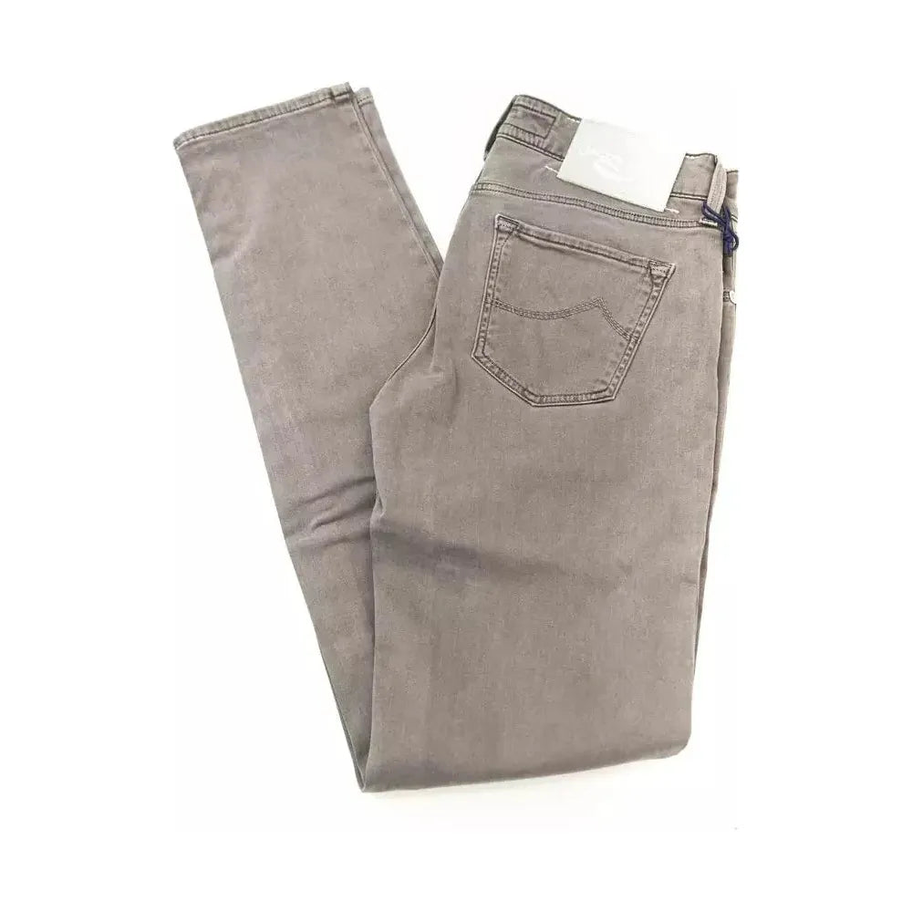 Jacob Cohen Gray Cotton-Like Jeans Denim