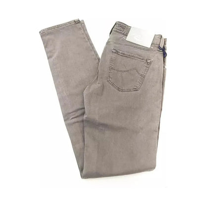 Jacob Cohen Gray Cotton Women Jeans