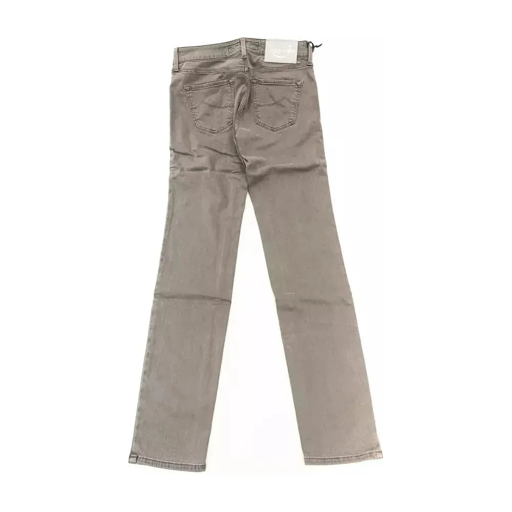Jacob Cohen Gray Cotton-Like Jeans Denim