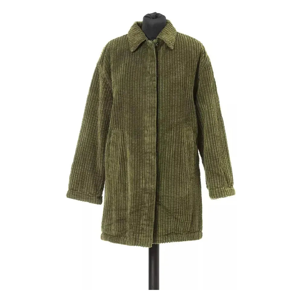 Jacob Cohen Green Cotton Women Jacket WOMAN COATS & JACKETS