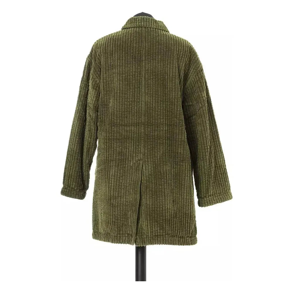 Jacob Cohen Green Cotton Women Jacket WOMAN COATS & JACKETS