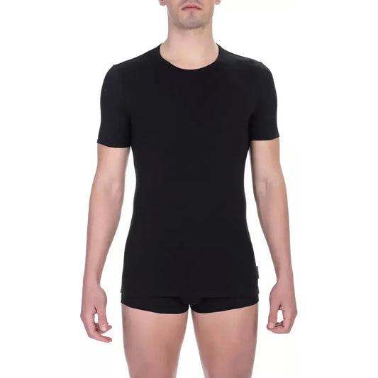 Bikkembergs Black Cotton Men T-Shirt Twin Pack