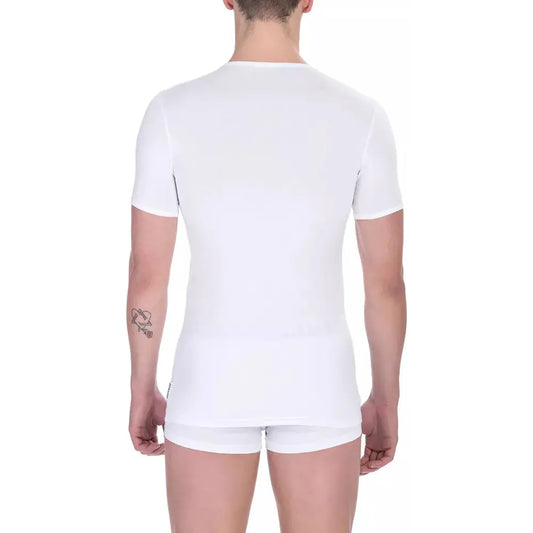 Bikkembergs White Cotton Men's T-Shirt BI-21806-S