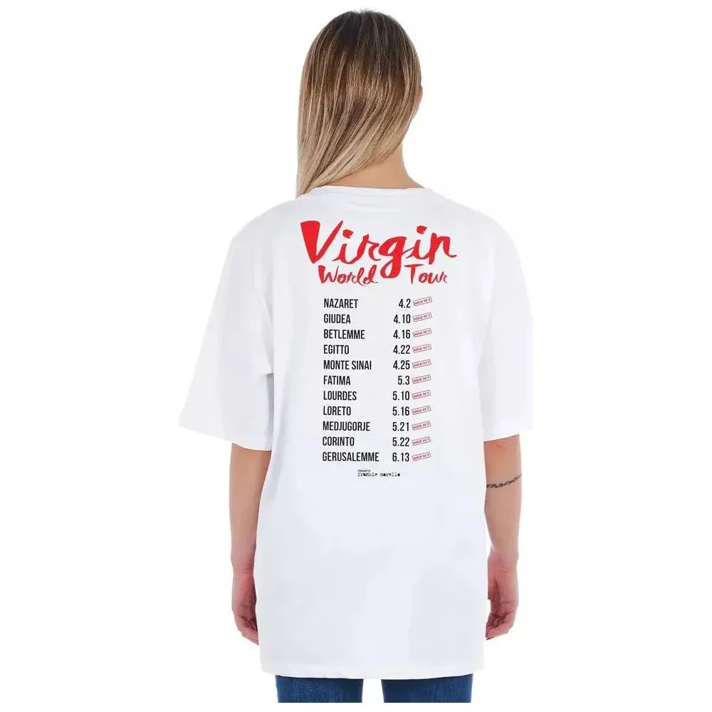 Frankie Morello White Cotton T-Shirt