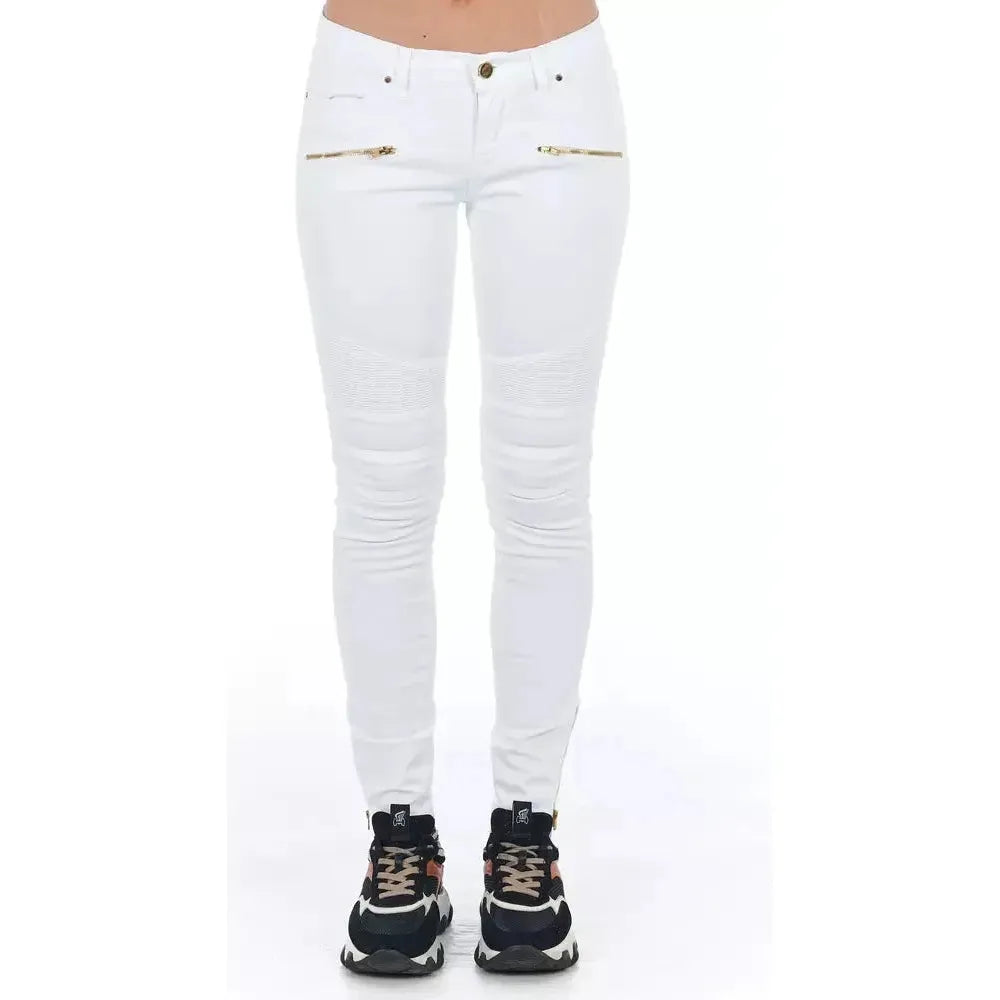 Frankie Morello White Cotton Women's Jeans