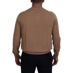 Dolce & Gabbana Beige Cashmere Crown Logo Pullover Sweater TSH83581- 48
