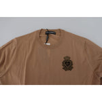 Dolce & Gabbana Beige Cashmere Crown Logo Pullover Sweater TSH83581- 48