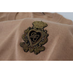 Dolce & Gabbana Beige Cashmere Crown Logo Pullover Sweater TSH83581- 48