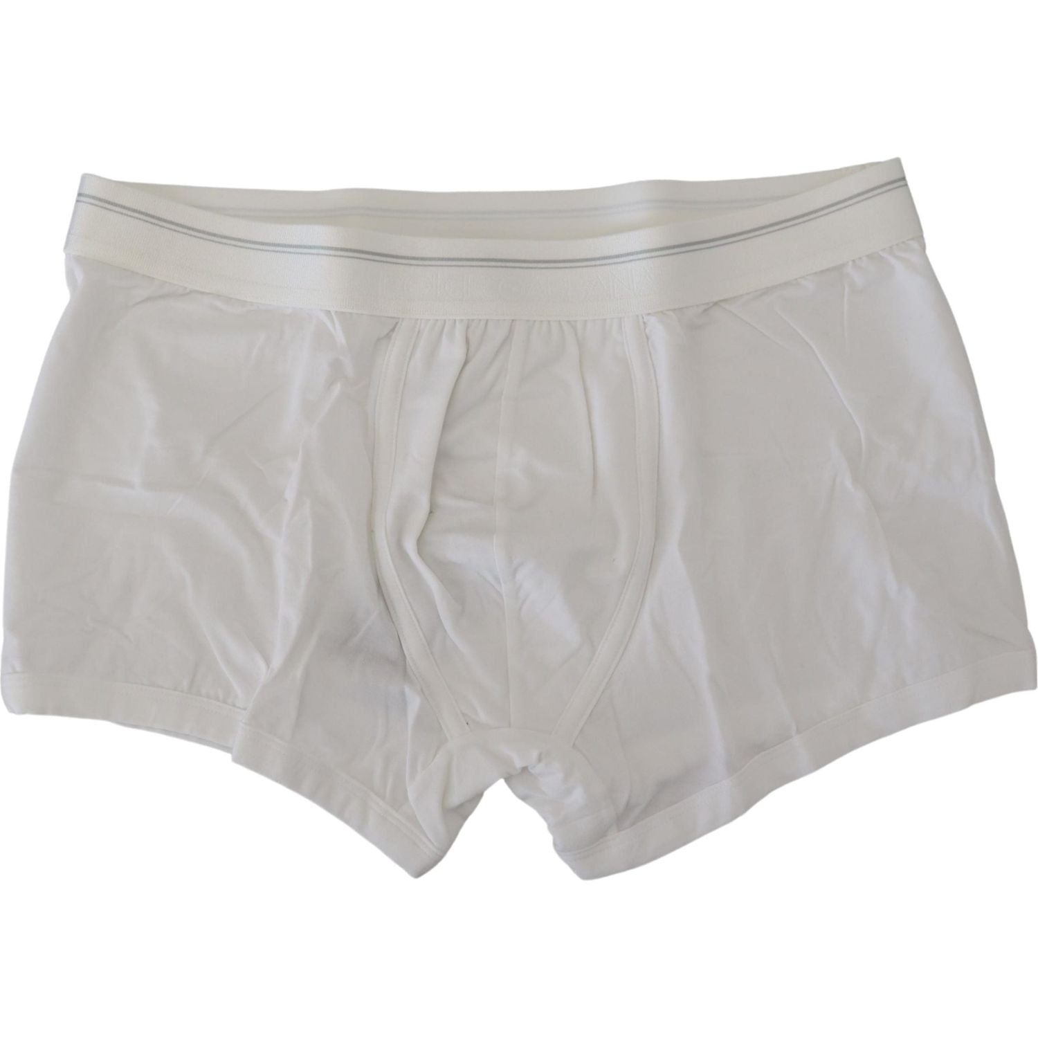 Dolce & Gabbana White Cotton Blend Regular Boxer Underwear