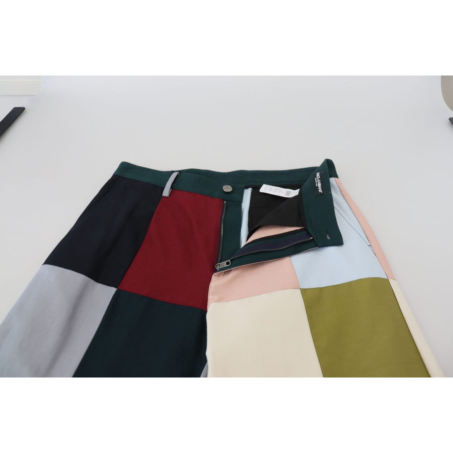 Dolce & Gabbana Multicolor Cotton Patchwork Pants