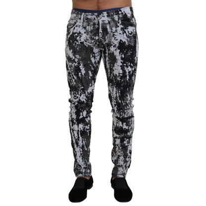 Dolce & Gabbana Multicolor Cotton Tie Dye Skinny Denim Jeans Dolce & Gabbana
