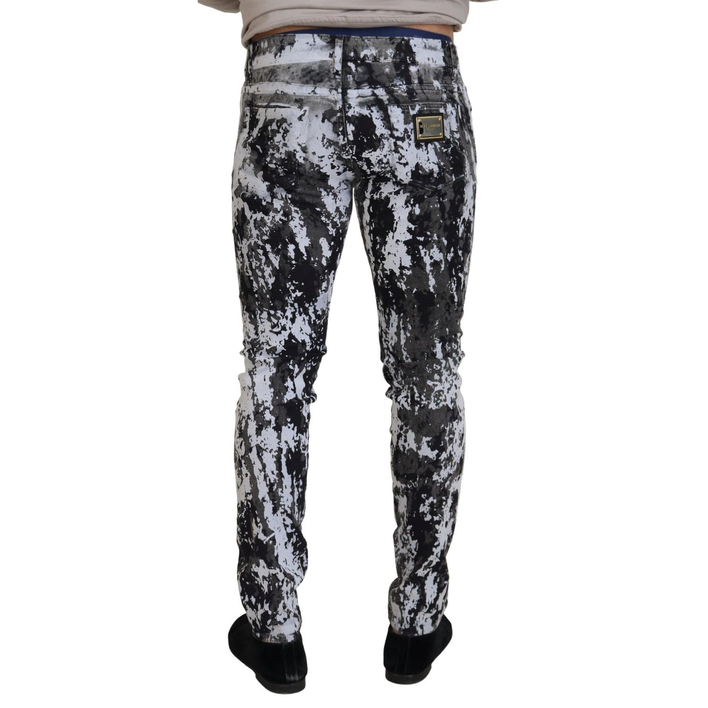 Dolce & Gabbana Multicolor Cotton Tie Dye Skinny Denim Jeans Dolce & Gabbana