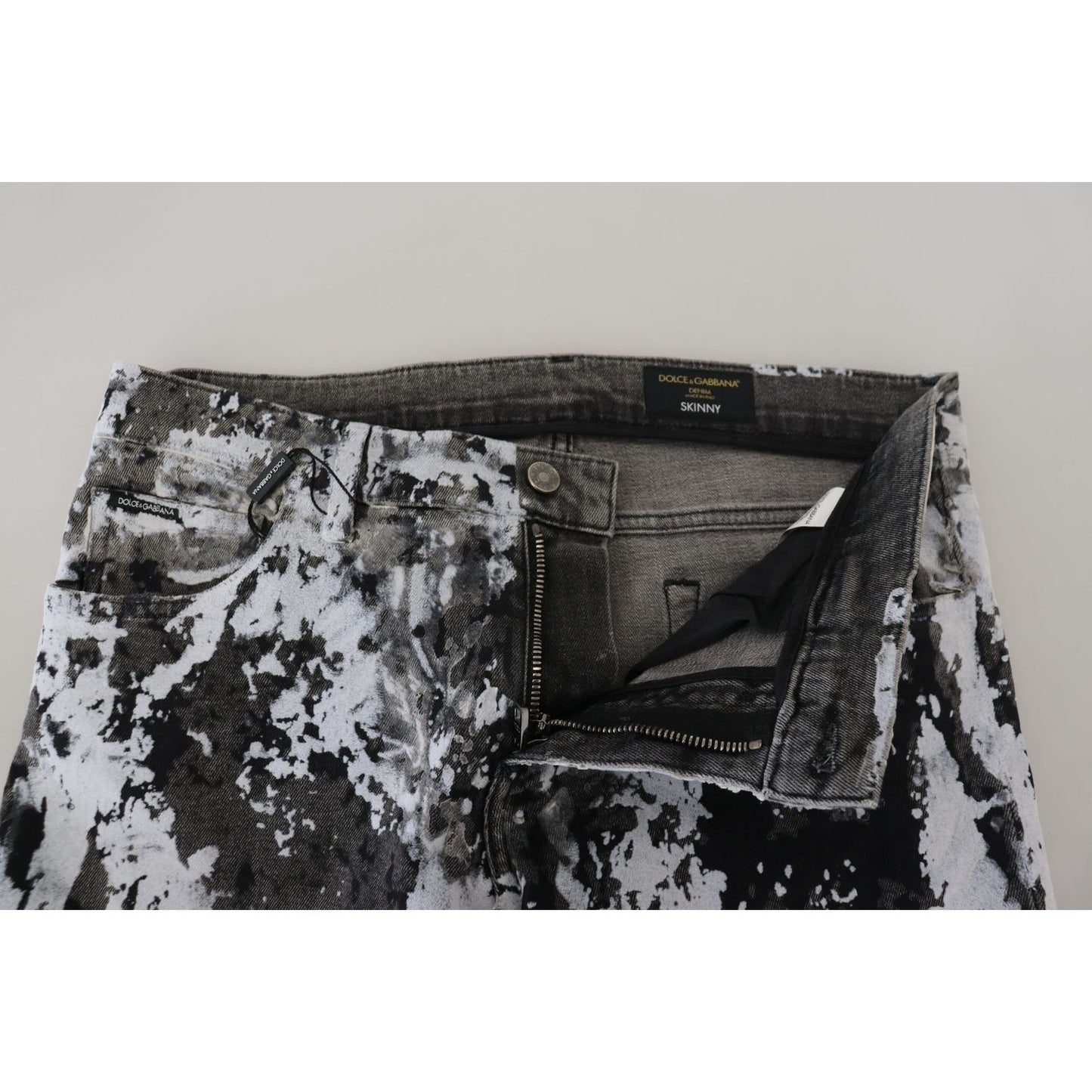 Dolce & Gabbana Multicolor Cotton Tie Dye Skinny Denim Jeans Dolce & Gabbana